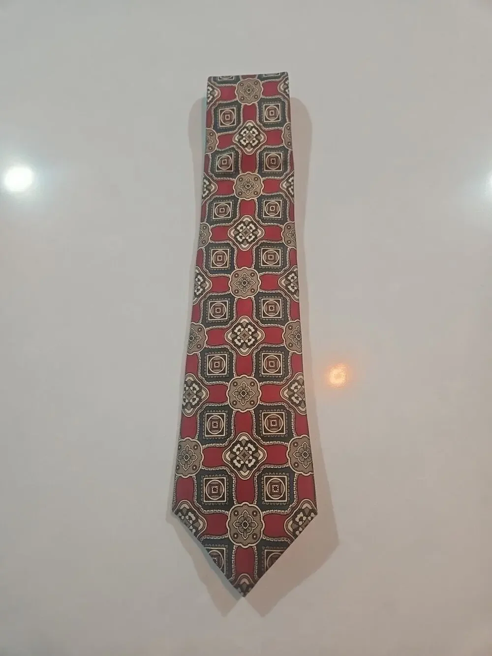 Vintage Yves Saint Laurent YSL Silk Necktie Made in USA Classic Designer Tie